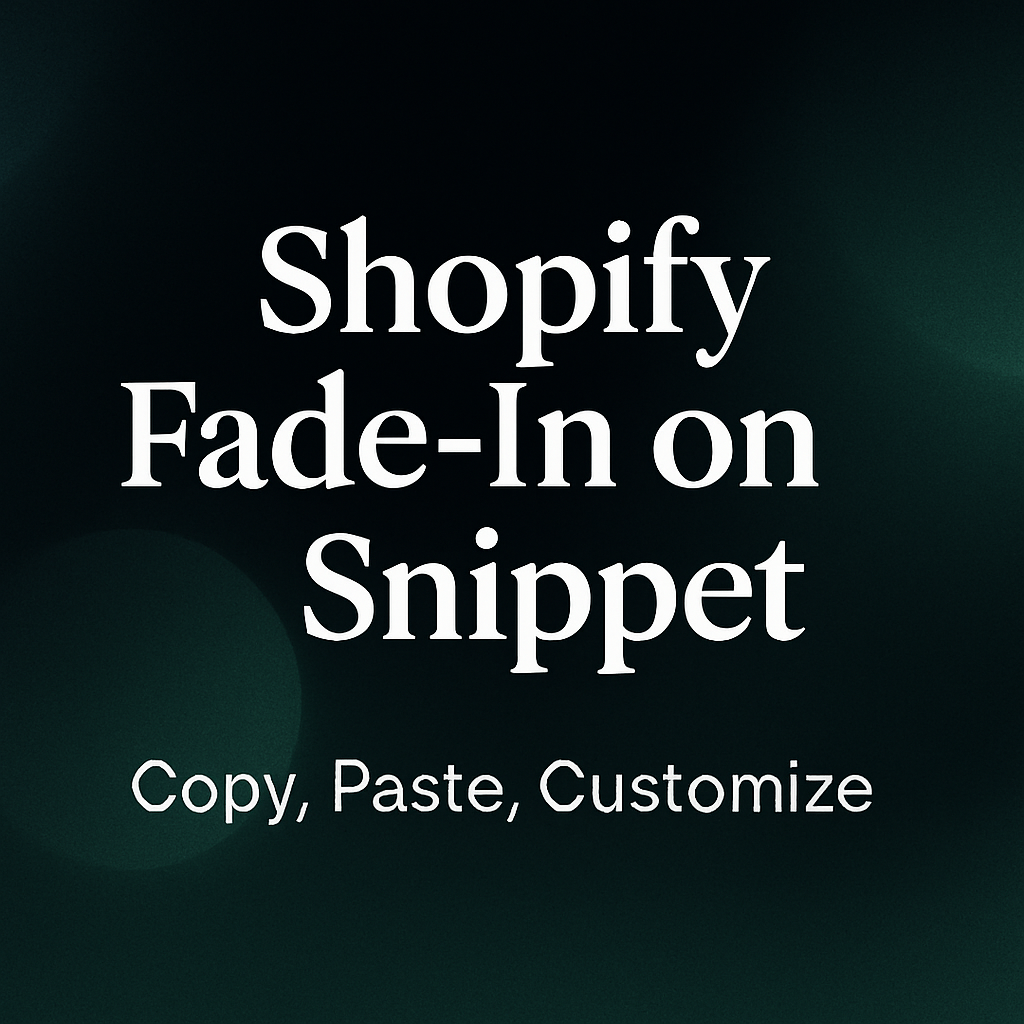 Fade-In on Scroll Snippet