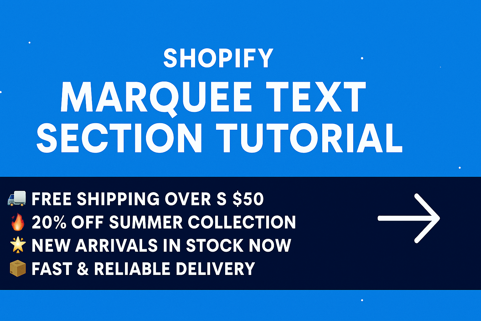 Margue Text Section