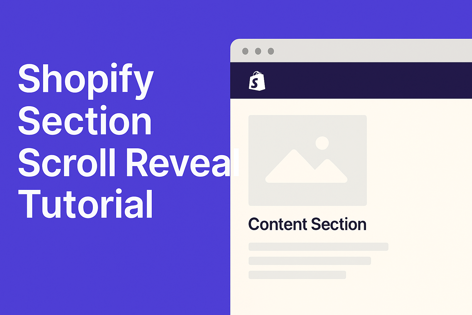 Shopify Section Scroll Reveal Effect